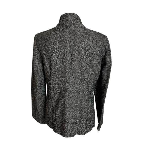 Eileen Fisher Cardigan Size XS Gray Marled Cotton Blend Knit Open Collar - Picture 5 of 10